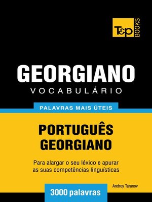 cover image of Vocabulário Português-Georgiano